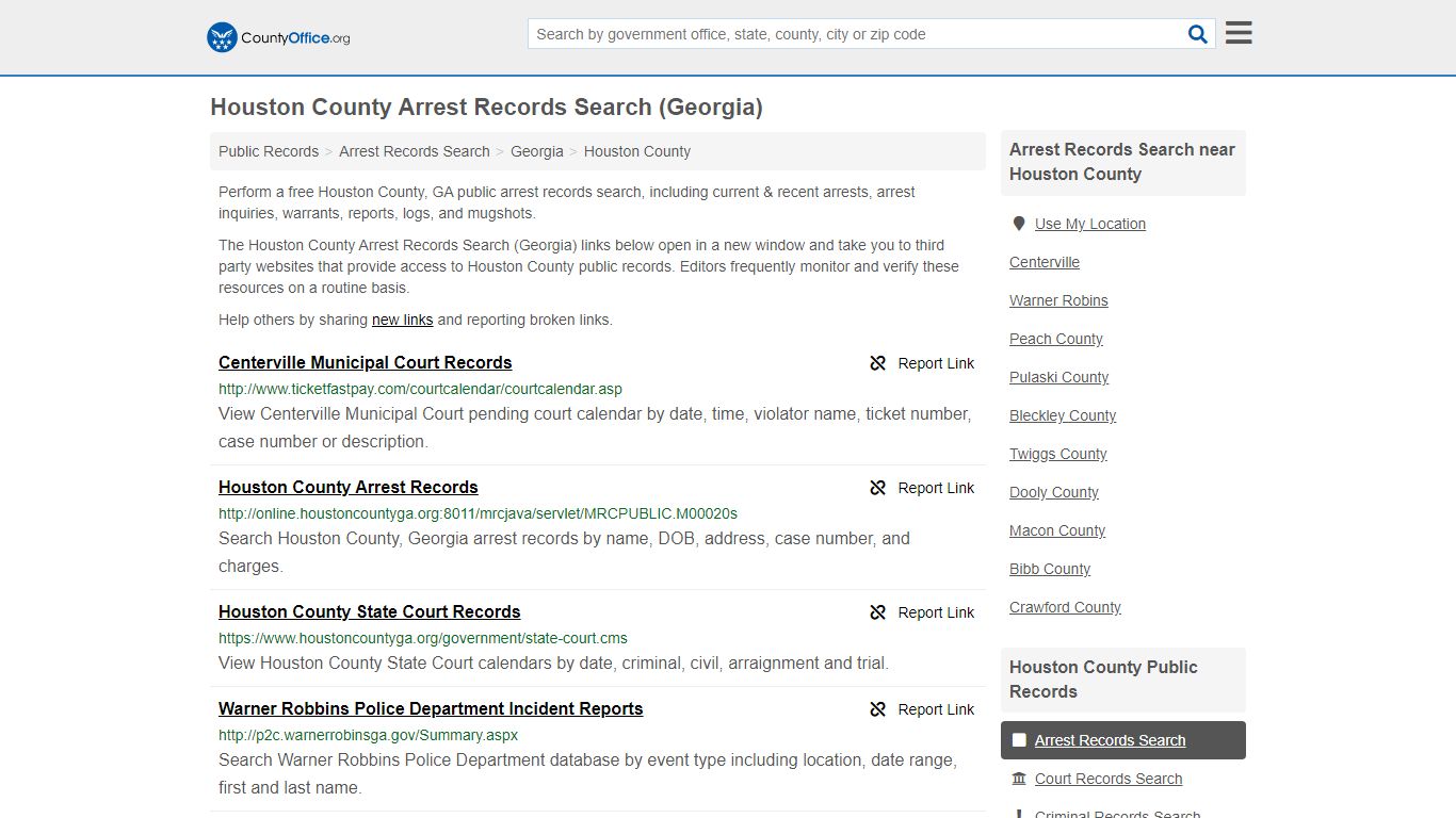 Arrest Records Search - Houston County, GA (Arrests & Mugshots)